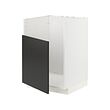 METOD - Kabinet dasar u wastafel TALLSJÖN, putih/Nickebo matt antrasit, 60x60x80 cm