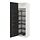 METOD - high cabinet with pull-out larder, white/Nickebo matt anthracite, 60x60x220 cm | IKEA Indonesia - PE882428_S1