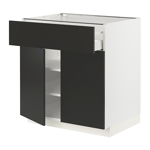 METOD/MAXIMERA kabinet dasar dengan laci/2 pintu