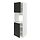 METOD - high cab f oven w 2 doors/shelves, white/Nickebo matt anthracite, 60x60x200 cm | IKEA Indonesia - PE882448_S1