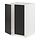 METOD - base cabinet for sink + 2 doors, white/Nickebo matt anthracite, 60x60x80 cm | IKEA Indonesia - PE882665_S1