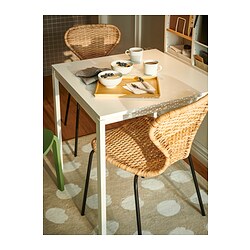ÄLVSTA - Kursi, buatan tangan rotan/Sefast hitam