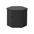 KJUGE - Pouffe dengan penyimpanan, Knisa abu-abu tua