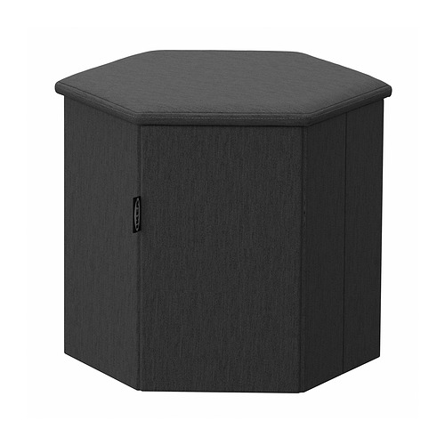 KJUGE pouffe dengan penyimpanan