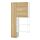 ENHET - storage combination, white/oak effect, 90x32x180 cm | IKEA Indonesia - PE921687_S1