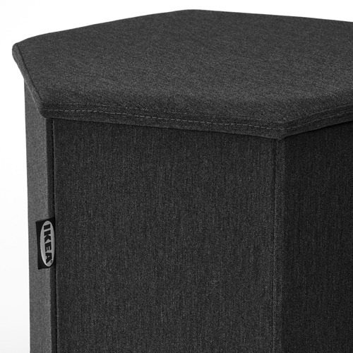 KJUGE pouffe dengan penyimpanan