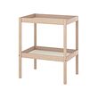 SNIGLAR - Changing table, birch/white, 72x53 cm