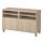 BESTÅ - TV bench with doors, white stained oak effect/Lappviken/Stubbarp white stained oak effect, 120x42x74 cm | IKEA Indonesia - PE536028_S1