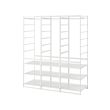 JONAXEL - Wardrobe combination, white, 148x51x173 cm
