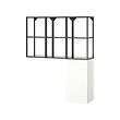 ENHET - Storage combination, anthracite/white, 120x32x150 cm