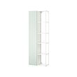 ENHET - Storage combination, white/pale grey-green, 60x32x180 cm