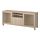 BESTÅ - TV bench with drawers, Lappviken/Sindvik white stained oak eff clear glass, 180x40x74 cm | IKEA Indonesia - PE535967_S1