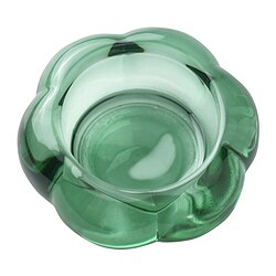 BLADFÅGEL - Tealight holder, green, 3 cm