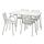 TORPARÖ - table+4 chairs w armrests, outdoor, white/white/grey, 130 cm | IKEA Indonesia - PE882912_S1