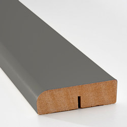 FÖRBÄTTRA - Rounded deco strip/moulding, dark grey, 221 cm