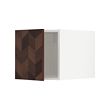 METOD - Top cabinet, white Hasslarp/brown patterned, 40x60x40 cm