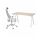 TROTTEN/MATCHSPEL - meja dan kursi, krem/putih abu-abu muda | IKEA Indonesia - PE922052_S1