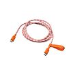 LILLHULT - USB-C ke USB-C, oranye/merah muda, 1.5 m