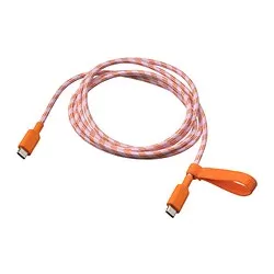 LILLHULT - USB-C ke USB-C, oranye/merah muda, 1.5 m