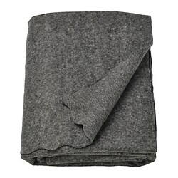DAGGKÅPOR - Throw, dark grey, 130x170 cm