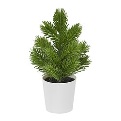 VINTERFINT - Artificial potted plant, in/outdoor Christmas tree/green, 6 cm