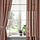 LENDA - curtains with tie-backs, 1 pair, brown-red, 140x250 cm | IKEA Indonesia - PE883051_S1