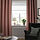 LENDA - curtains with tie-backs, 1 pair, brown-red, 140x250 cm | IKEA Indonesia - PE883053_S1