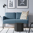 KJUGE - Pouffe with storage, Knisa dark grey