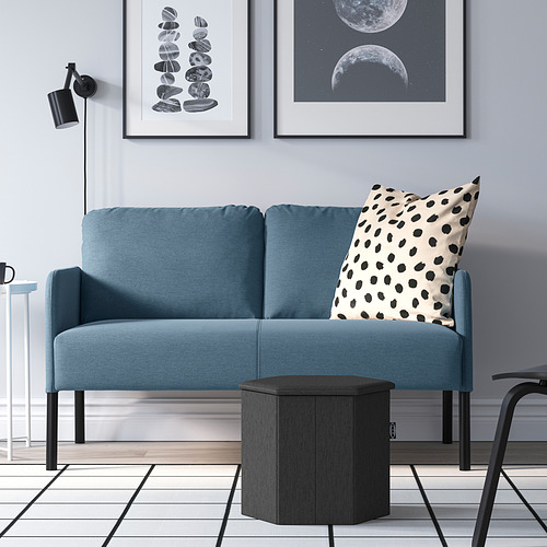 GLOSTAD 2-seat sofa, Knisa medium blue | IKEA Indonesia
