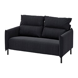 MANNARP - 2-seat sofa, Saxemara black-blue