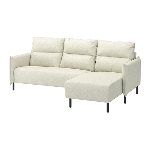 MANNARP sofa 3 dudukan dengan chaise longue