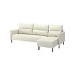 MANNARP - Sofa 4 dudukan dengan chaise longue, Gunnared krem