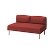 LILLEHEM - 2-seat module, Gunnared/brown-red wood