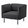 LILLEHEM - kursi berlengan, Gunnared/abu-abu tua logam | IKEA Indonesia - PE922402_S1