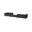 LILLEHEM - 6-seat modular sofa, Gunnared/dark grey metal