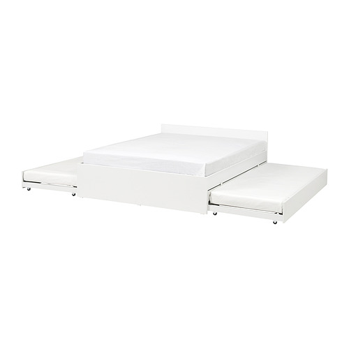VIHALS rangka ranjang+2 kasur trundle