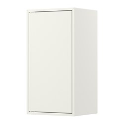 EKET - Kabinet dengan pintu dan 1 rak, putih, 35x35x70 cm
