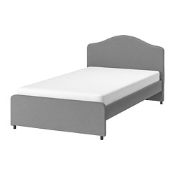 KLEPPSTAD bed frame, white/Vissle beige, 160x200 cm | IKEA Indonesia