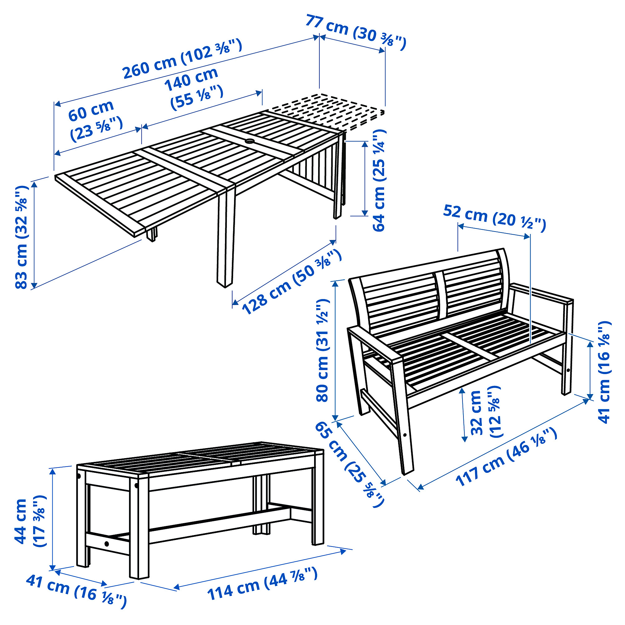 Pplar Table 2 Benches