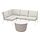 LÅGASKÄR/SEGERÖN - 3-seat conversation set, outdoor white/beige/Frösön/Duvholmen beige | IKEA Indonesia - PE883271_S1