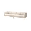 LILLEHEM - 4-seat modular sofa, Vissle/beige wood