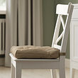 MALINDA - Chair cushion, beige, 40/35x38x7 cm