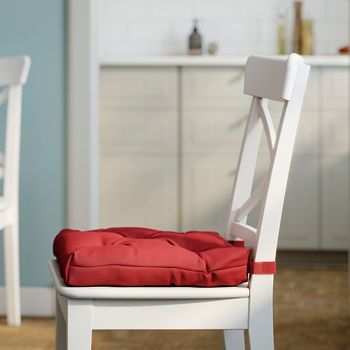 MALINDA chair cushion, dark red, 40/35x38x7 cm | IKEA Indonesia