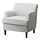 ROCKSJÖN - cover for armchair, Klovsta grey/white | IKEA Indonesia - PE922628_S1