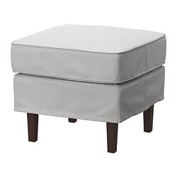 ROCKSJÖN - Footstool, Klovsta grey/white