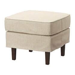 ROCKSJÖN - Footstool, Kilanda light beige