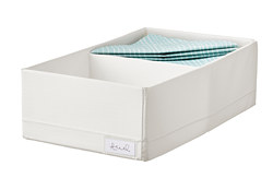 STUK - Box with compartments, white, 20x34x10 cm