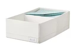 STUK - Box with compartments, white, 20x34x10 cm