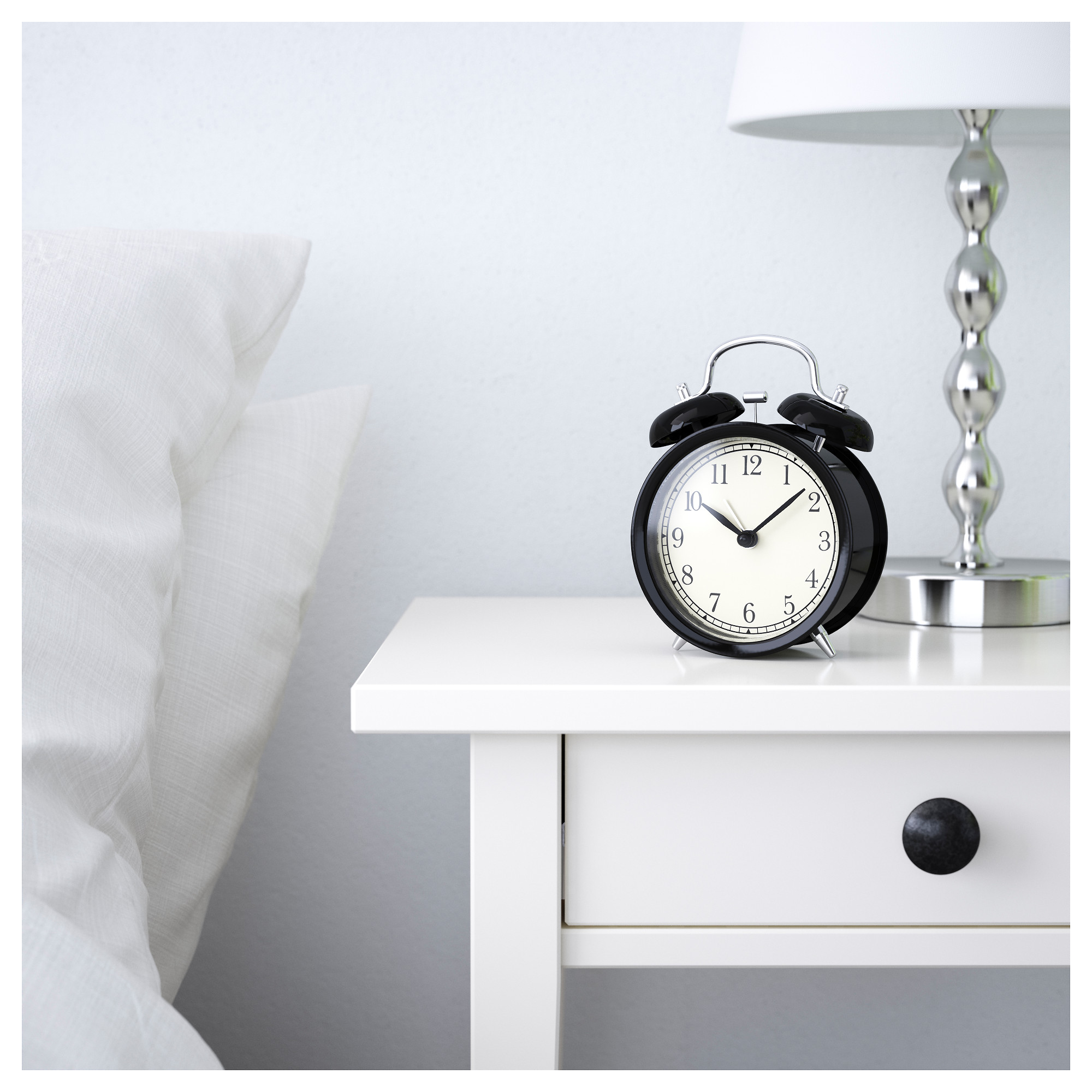 DEKAD alarm clock, black IKEA Indonesia
