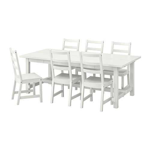 NORDVIKEN/NORDVIKEN table and 6 chairs